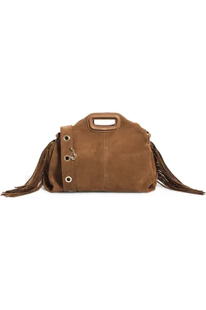 Maje Suede Miss M Shoulder Bag