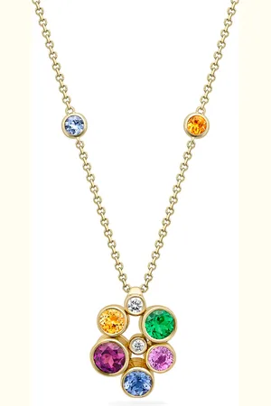 Boodles Yellow , Diamond and Multicoloured Gemstone Raindance Necklace
