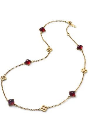 Baccarat Gold Vermeil and Crystal Médicis Red Necklace