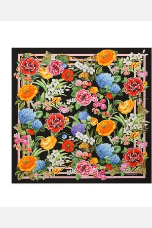 Dolce & Gabbana Silk Floral Scarf