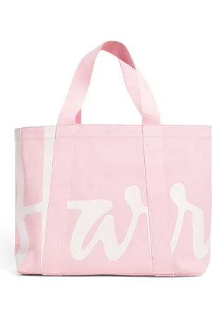 HARRODS Medium Cotton Logo Tote Bag