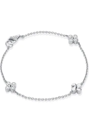 Boodles White and Diamond Be Triple Charm Bracelet