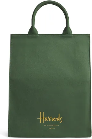 HARRODS Medium Cotton Logo Tote Bag