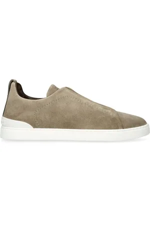 Ermenegildo Zegna Suede Triple Stitch Sneakers