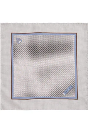corneliani Silk Printed Pocket Square