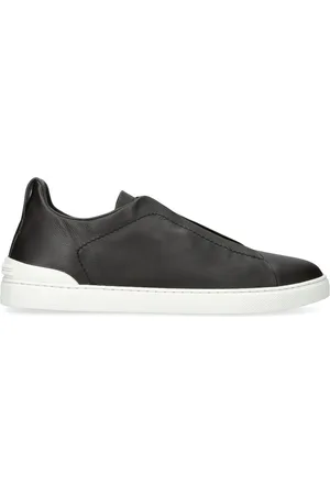 Ermenegildo Zegna Leather Triple Stitch Secondskin Sneakers
