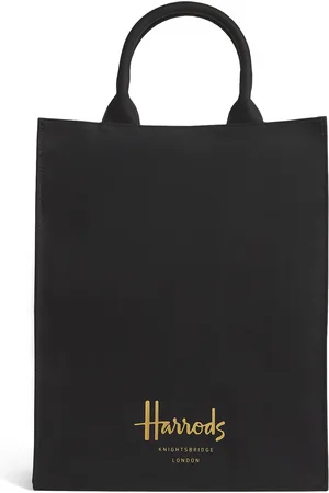HARRODS Medium Cotton Logo Tote Bag