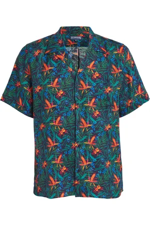 Vilebrequin Linen Tropical Flowers Charli Shirt