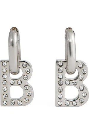 Balenciaga Xs B Chain Drop Earrings