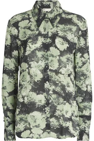 Tory Burch Satin Floral Shirt