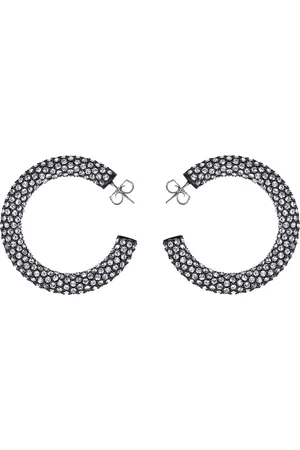 Amina Muaddi Medium Cameron Hoop Earrings