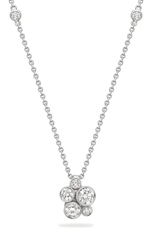 Boodles Platinum and Diamond Raindance Cluster Pendant
