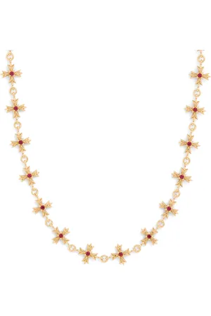 EMANUELE BICOCCHI Plated Crystal Crest Necklace