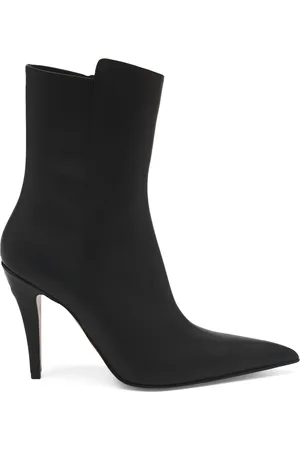 Alexander McQueen Leather Birdee Heeled Boots 105