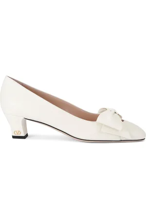 VALENTINO GARAVANI Leather Bow-Detail Pumps 45