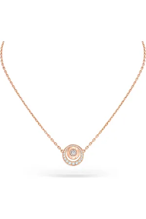 David Morris Rose Gold and Diamond Rose Cut Forever Necklace