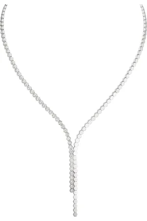 CHAUMET White Gold and Diamond Bee de Asymmetric Necklace