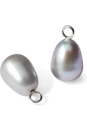 ANNOUSHKA White Gold and Baroque Pearl Earring Drops