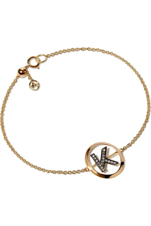 ANNOUSHKA Yellow and Diamond Initial K Bracelet