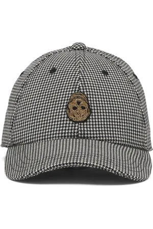 Alexander McQueen Houndstooth Skull Baseball Cap