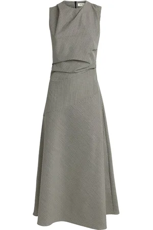 Rohe Virgin Wool Gingham Maxi Dress