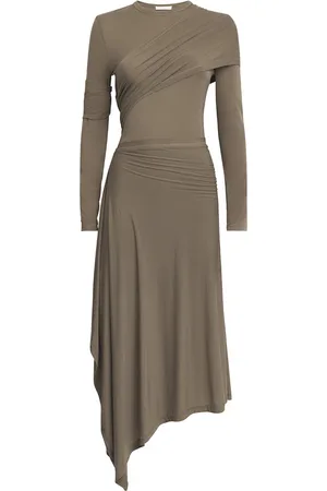 Helmut Lang Long-Sleeve Protection Midi Dress