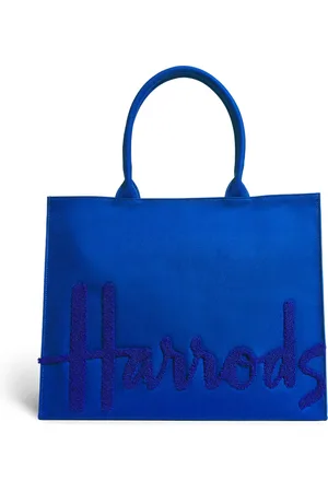 HARRODS Large Cotton Logo Tote Bag