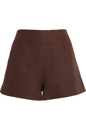 FAITHFULL THE BRAND Linen Lila Shorts