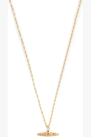 Bleue Burnham Recycled Yellow Willow Bar Pendant Necklace