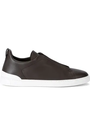 Ermenegildo Zegna Leather Triple Stitch Secondskin Sneakers