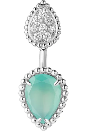 Boucheron White Gold, Diamond and Aquaprase Serpent Bohème Earring