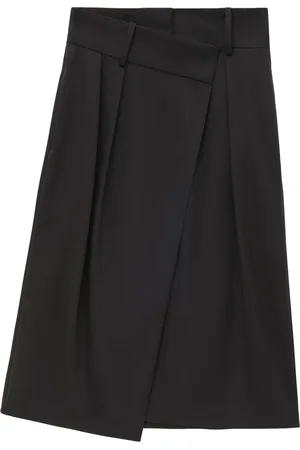 Loewe Cotton-Silk Gabardine Wrap Skirt