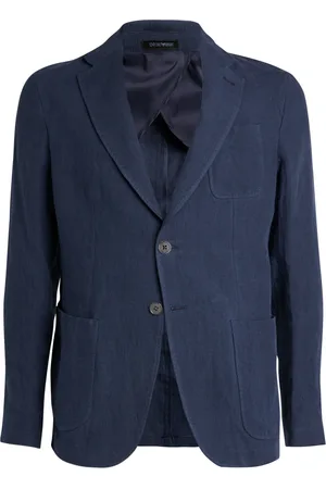 Emporio Armani Linen Single-Breasted Blazer