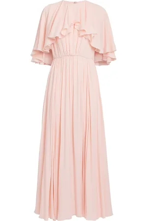 Giambattista Valli Crepe Cape-Overlay Midi Dress