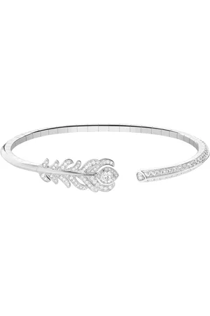 Boucheron White and Diamond Plume de Paon Bracelet