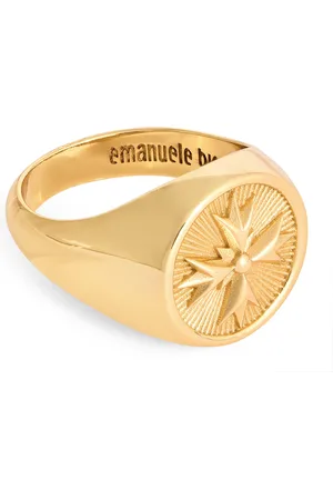EMANUELE BICOCCHI Plated Crest Signet Ring