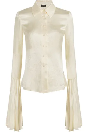 A.W.A.K.E. MODE A. W.A. K.E. Mode Satin Bell-Sleeve Shirt