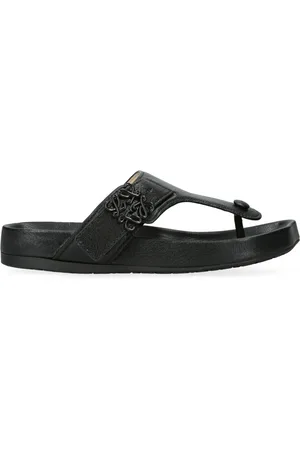 Loewe Leather Anagram Buckle Comfort Sandals