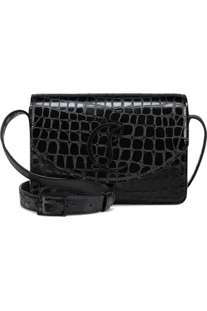 Christian Louboutin Loubi54 Croc-Embossed Leather Cross-Body Bag