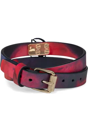 Christian Louboutin Cl Logo Leather Floral Bracelet