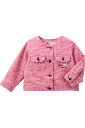 Miki House Tweed Embroidered Chieco Cardigan