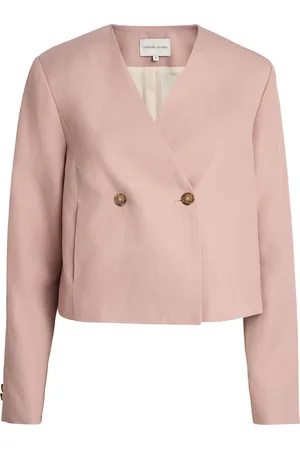 Loulou Studio Viscose-Linen Cropped Malli Blazer