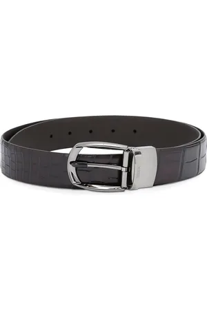 Ermenegildo Zegna Crocodile Leather Parentesi Belt