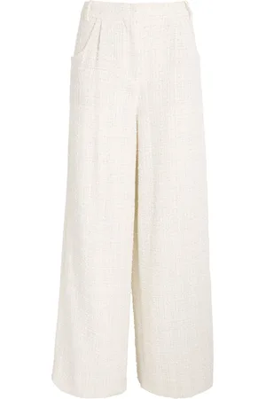 Maje Tweed Wide-Leg Trousers