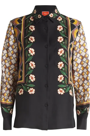 La DoubleJ Silk Dazed Print Boy Shirt