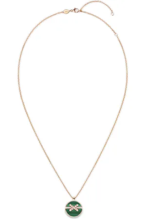 CHAUMET Medium , Malachite and Diamond Harmony Pendant Necklace