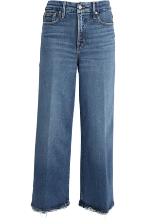 GOOD AMERICAN Good Waist Cropped Palazzo Jeans