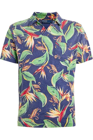 Ralph Lauren Linen-Cotton Floral Polo Shirt