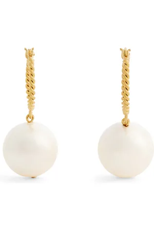 COMPLETEDWORKS Gold Vermeil and Pearl Granny Smith Earrings