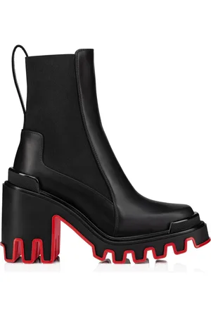 Christian Louboutin Marchacroche Dune Leather Heeled Boots 85